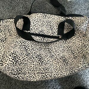 Stylish Black and Cream Women's Bag